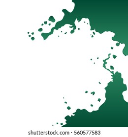 White background with colored abstract blots for your amazing design, text, headline.