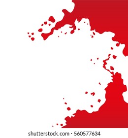 White background with colored abstract blots for your amazing design, text, headline.