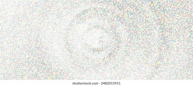 White background with colorful dotted halftone pattern ilustrasi vektor