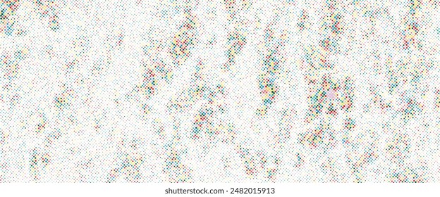 Fondo blanco con patrón de semitonos punteados coloridos eps 10