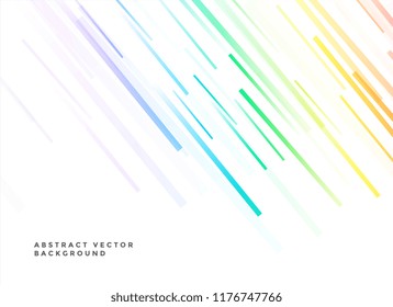 white background with colorful lines