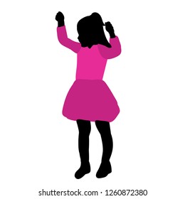  white background, colorful silhouette of a child