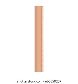 white background with colorful silhouette of ruler icon vector illustration