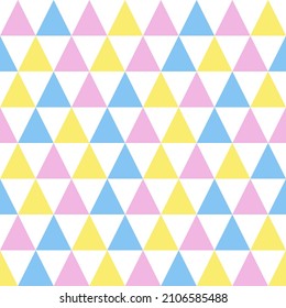 White background with colorful triangle . Vector illustration.	