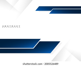 white background with a combination of blue shapes