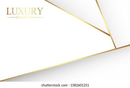 White background with a combination line light gold. Luxury premium concept vector design for use element cover, banner, wallpaper, business. eps10