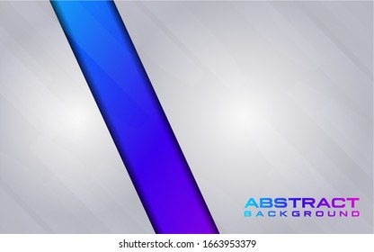 White background combine with gradient color overlap layer