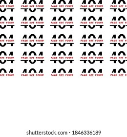 White background with the concept of Page Not Found. Vector