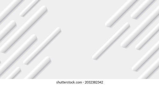 White background with convex stripes creating dashed texture, blamk space for copy in the middle