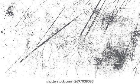 Um fundo branco é coberto com uma densa camada de manchas cinzas e arranhões longos e finos, criando uma textura angustiada.