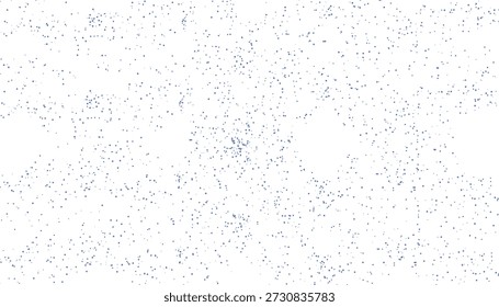A white background covered with a dense scattering of small, irregular blue dots, creating a textured, speckled, or granular effect.