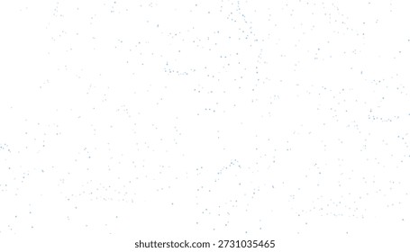 Un fondo blanco cubierto con una multitud de Pequeños puntos celestes dispersos. Formato de Vector escalable apto para medios impresos y digitales.