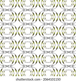 white background with curl shape abstract pattern