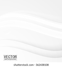 White background curve. Vector abstract White background design wavy. Brochure design templates collection and waving