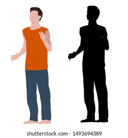 a white background, dancing guy