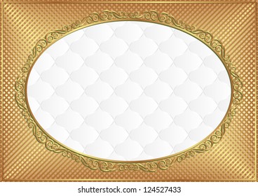 white background with decorative frame