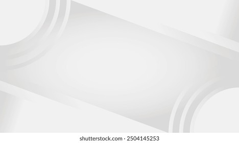 Diseño de fondo blanco con colores grises y plateados.