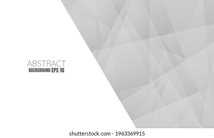 White background design Honeycomb hexagon light and shadow on background