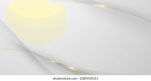 diseño de fondo blanco con elementos de efecto lujoso Ilustración vectorial