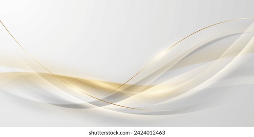 diseño de fondo blanco con elementos de efecto lujoso Ilustración vectorial