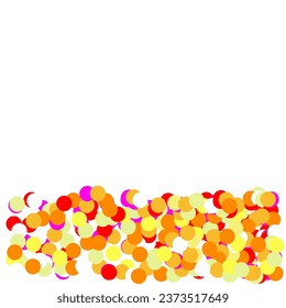 White background design template, empty space with colorful bubble pattern.