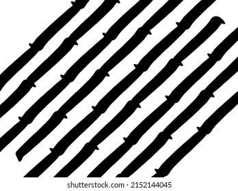Fondo blanco con rayas negras diagonales.