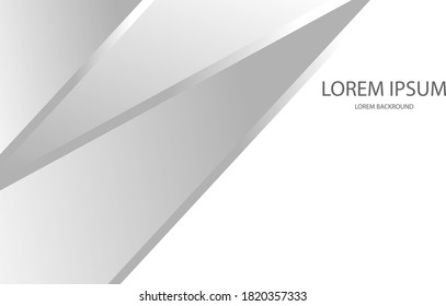 White background with diagonal stripes. Gray gradient. Elegant vector illustration in light tones. Advertising banner