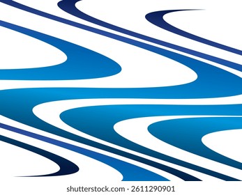 White background digital technology with futuristic gradient blue wavy pattern, cyber nano information, abstract communication, future technology data innovation, internet network speed connection.
