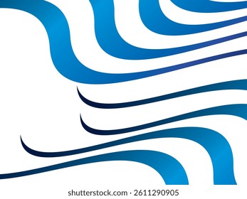 White background digital technology with futuristic gradient blue wavy pattern, cyber nano information, abstract communication, future technology data innovation, internet network speed connection.