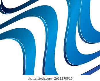 White background digital technology with futuristic gradient blue wavy pattern, cyber nano information, abstract communication, future technology data innovation, internet network speed connection.