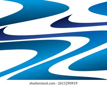 White background digital technology with futuristic gradient blue wavy pattern, cyber nano information, abstract communication, future technology data innovation, internet network speed connection.