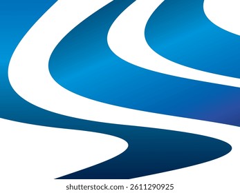 White background digital technology with futuristic gradient blue wavy pattern, cyber nano information, abstract communication, future technology data innovation, internet network speed connection.