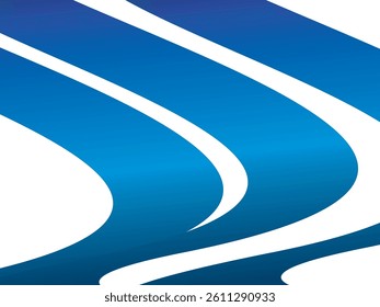 White background digital technology with futuristic gradient blue wavy pattern, cyber nano information, abstract communication, future technology data innovation, internet network speed connection.