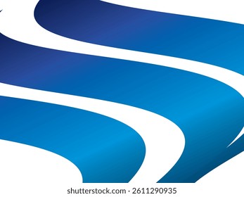 White background digital technology with futuristic gradient blue wavy pattern, cyber nano information, abstract communication, future technology data innovation, internet network speed connection.