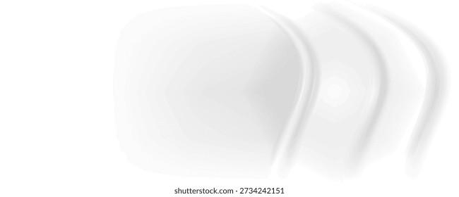 Fondo blanco con tela drapeada. Ilustración 3D, representación 3D.

