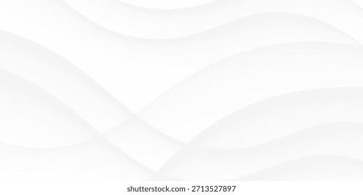 Fondo blanco con línea de curva dinámica Elegante elemento de Diseño gráfico Decoración