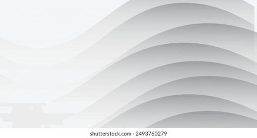 White background with dynamic wave. vektor