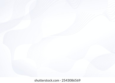 fundo branco com linha de curva ondulada dinâmica decoração de elemento de design gráfico elegante