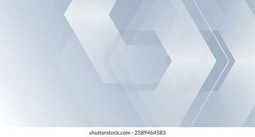 White background with dynamic wavy hexagon texture. suitable for wallpaper poster banner design abstract