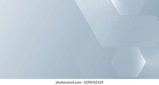 White background with dynamic wavy hexagon texture. suitable for wallpaper poster illustration