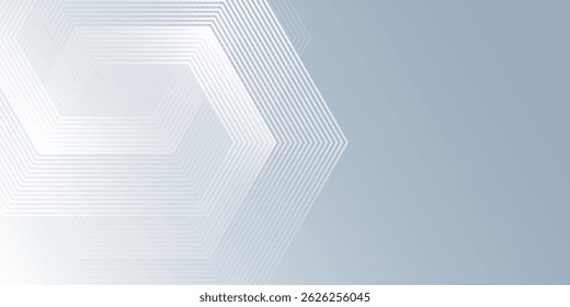 White background with dynamic wavy hexagon texture. suitable for wallpaper abstract modern