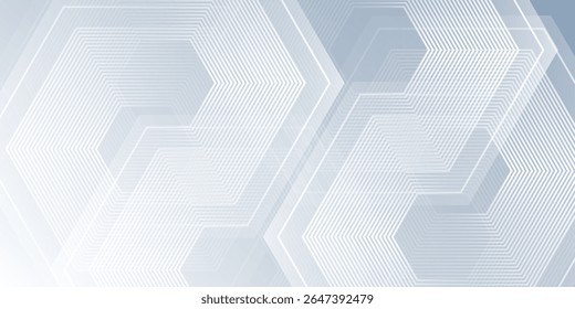 Fundo branco com textura de hexágono ondulado dinâmico. adequado para papel de parede abstrato simples moderno
