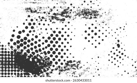 white background featuring abstract grunge texture with dust particles and grain for creative work