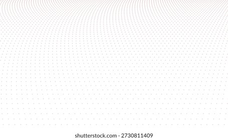 A white background is filled with a dense pattern of small red dots that curve upwards, creating a sense of a curved surface or dome. - Powered by Shutterstock - Get 15% off with code: PIKWIZARD15