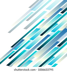 White background with flat blue lines, vector.