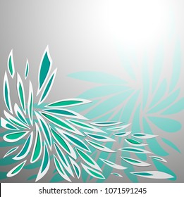  White background floral