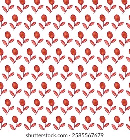 white background flower pattern design
