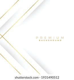 white background with geometric golden lines design