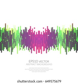 white background with geometric shapes. Bright colors.