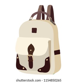 white background girlish backpack